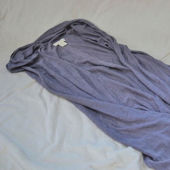 Cynthia Rowley Muted Purple Sleeveless Cardigan | Sz S - Picture 2 of 6